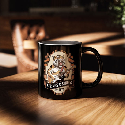 Strings & Stripes Tiger Guitar 11oz Mug