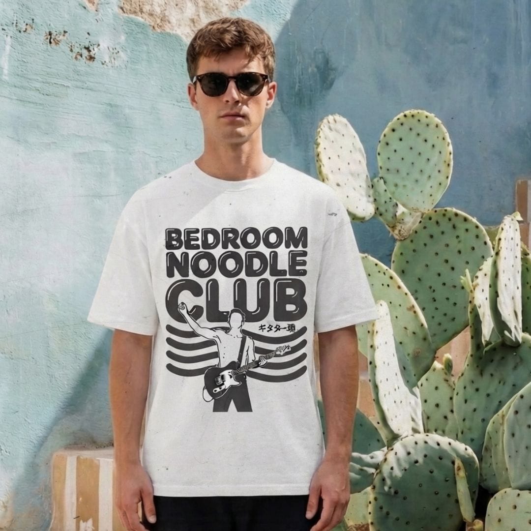 Bedroom Noodle Club Guitar T-shirt