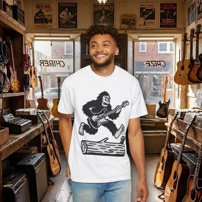 Bigfoot Playing Electric Guitar T-shirt