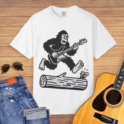 Bigfoot Playing Electric Guitar T-shirt