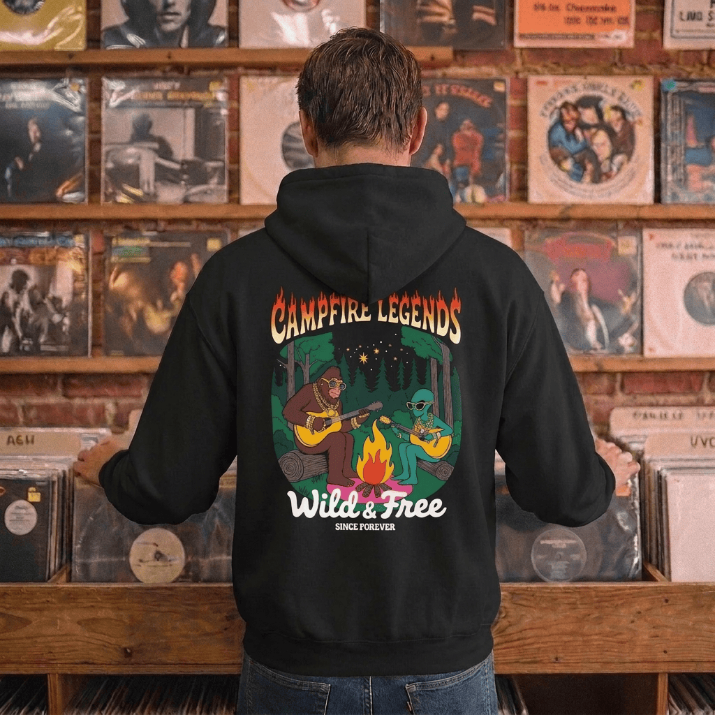 Campfire Legends Guitar Hoodie