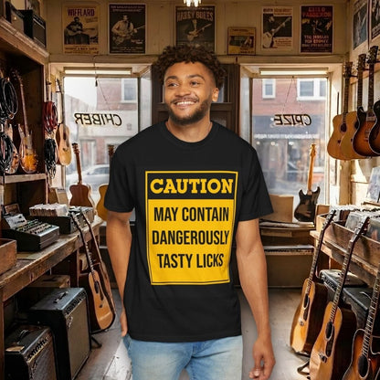 Caution Tasty Licks Guitar T-shirt