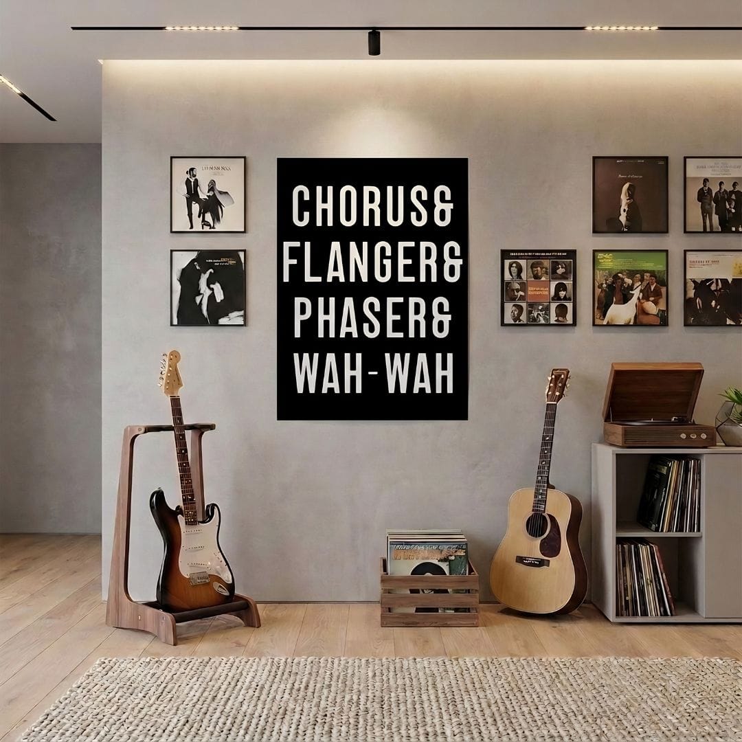 Chorus & Flanger & Phaser & Wah-Wah Poster (24"x32")