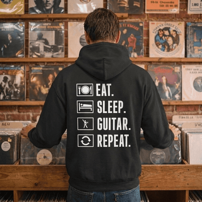 Eat, Sleep, Guitar, Repeat Hoodie