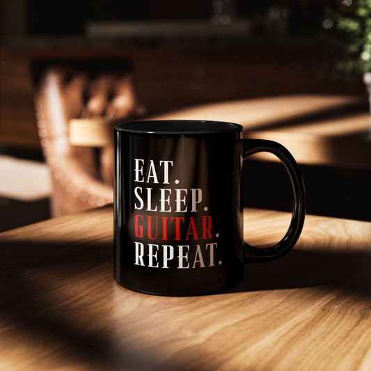 Eat Sleep Guitar Repeat 11oz Mug