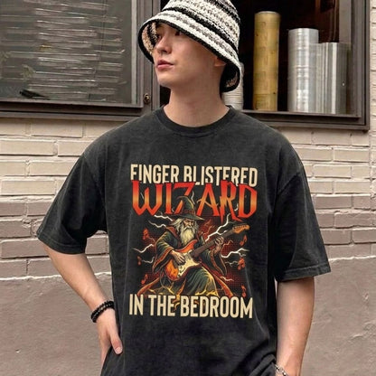 Finger Blistered Wizard Guitar T-shirt