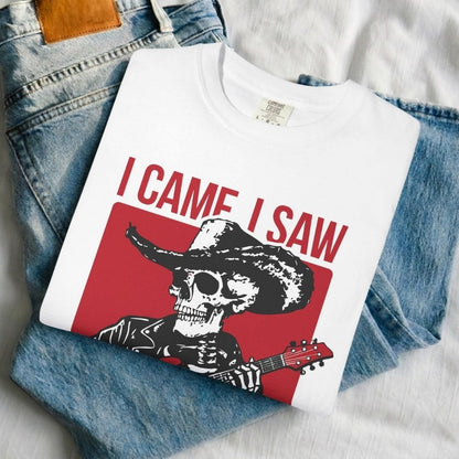 I Came, I Saw, I Noodled Guitar T-shirt