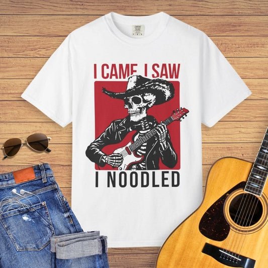I Came, I Saw, I Noodled Guitar T-shirt