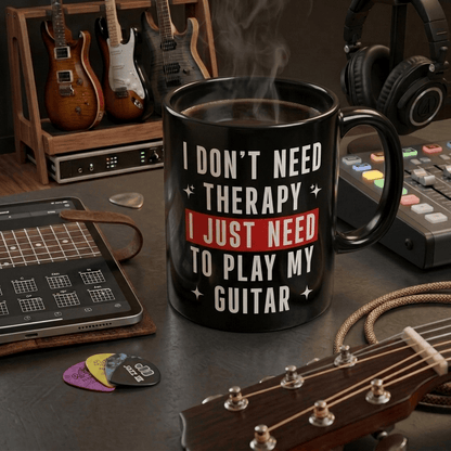 I Don't Need Therapy Guitar 11oz Mug