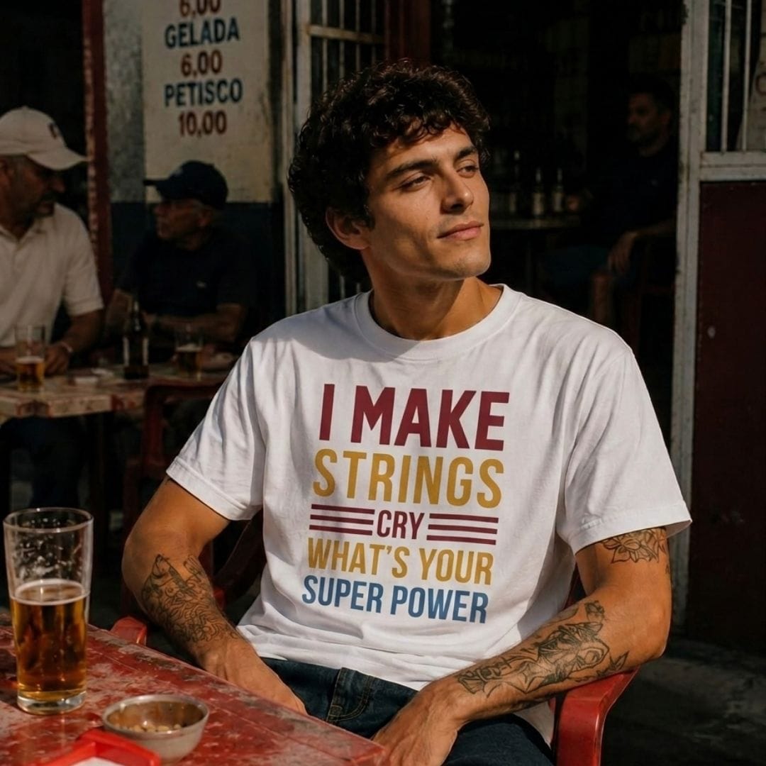 I Make Strings Cry Guitar T-shirt