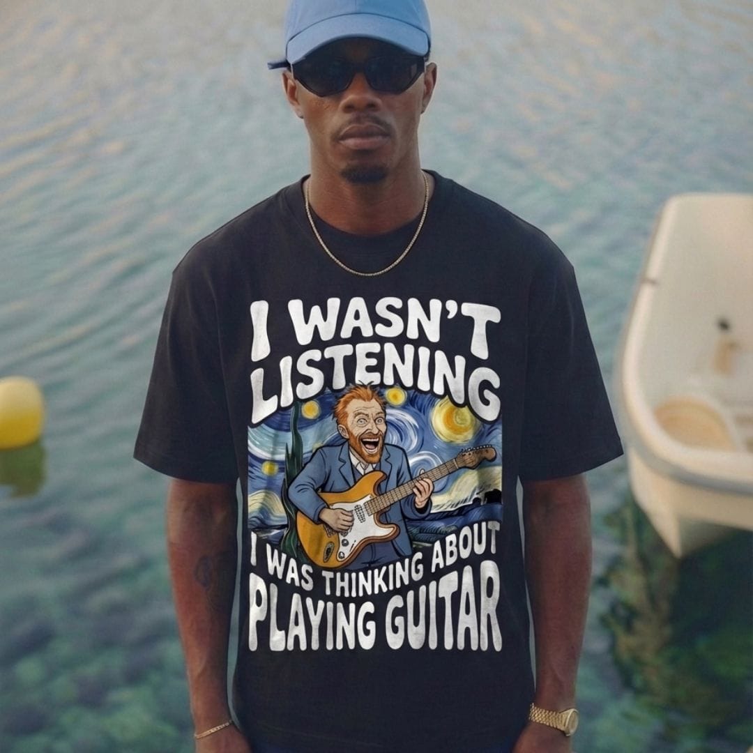 I Wasn't Listening Guitar T-Shirt