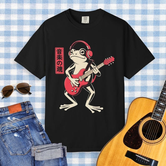 Japanese Frog Guitar T-shirt