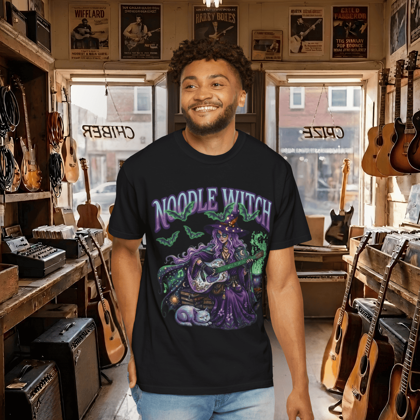 Noodle Witch Guitar T-shirt