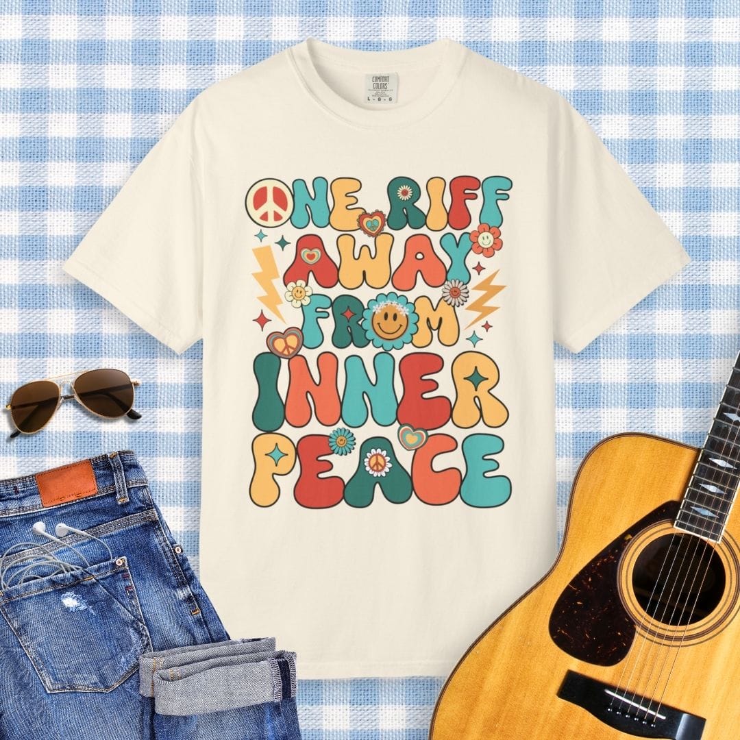 One Riff Away From Inner Peace Guitar T-Shirt