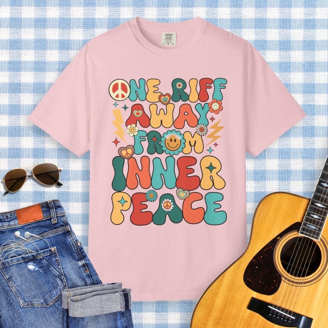 One Riff Away From Inner Peace Guitar T-Shirt