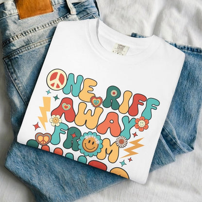 One Riff Away From Inner Peace Guitar T-Shirt