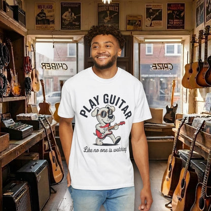 Play Guitar Pup T-shirt