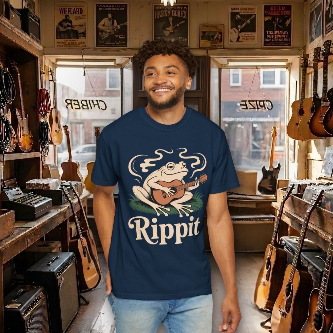 Rippit Frog Guitar T-shirt