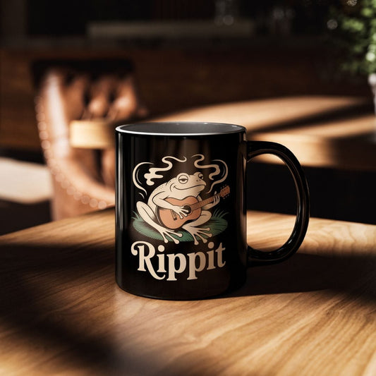 Rippit Guitar Frog Mug