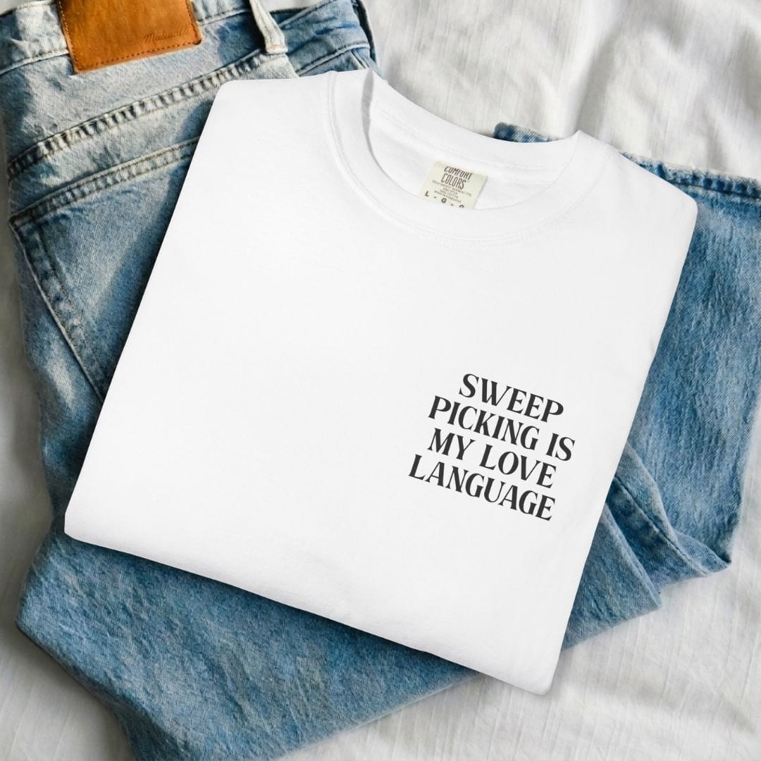 Sweep Picking Is My Love Language Guitar T-shirt