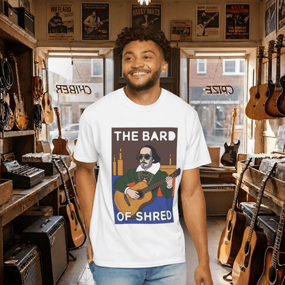 The Bard Of Shred Guitar T-shirt