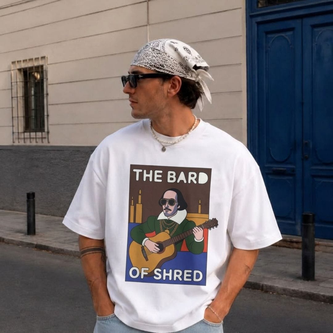 The Bard Of Shred Guitar T-shirt